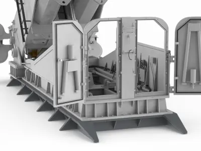  Weapon Launcher System with Cruise Missile Gray 