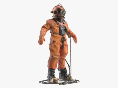  Empty Used Copper Diving Suit 