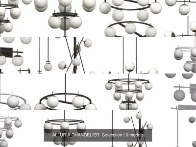 ALLURIA CHANDELIER  Colecction 3D Model Pack