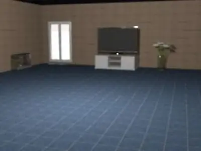 Small room Low-poly 3D model