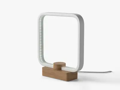 MINIMALIST LED WOOD TABLE LAMP 3D model