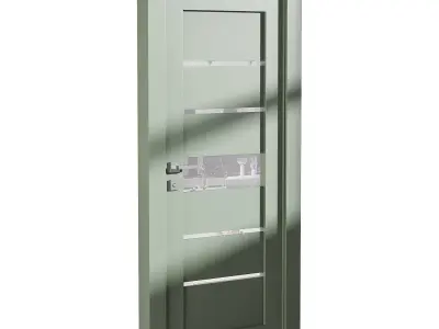 Modern entrance door 76 3D model
