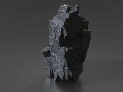 Cliff Rock 006 Low-poly 3D model
