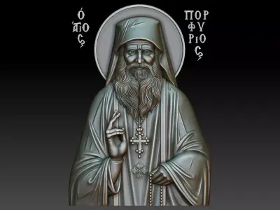 Saint Porphyrios Kavsokalyvite 3D print model