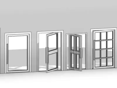 Pivot Door 3D model