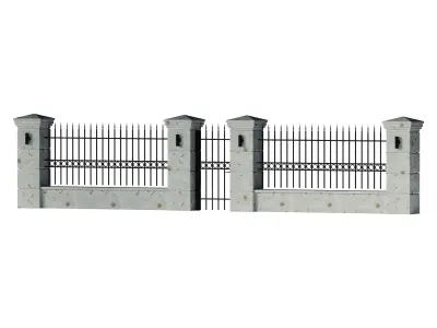 Fencing 02 3D model