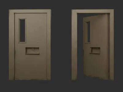 Prison Door 3D model