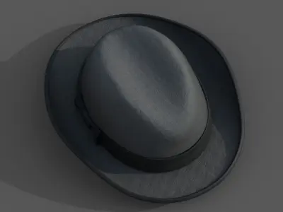 Hat human protection classic Generic cape cloth Low-poly 3D model