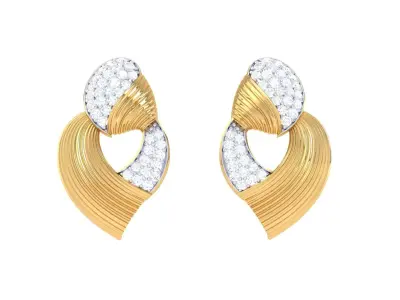 GemStone Diamond Light weight earring 46 3D print model