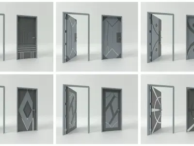 Door sets 18 3D model