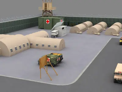  Military Base Security Area 