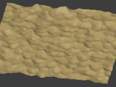 Desert Scene Low-poly 3D model