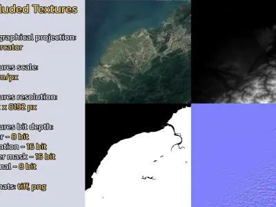 Zhongli Taiwan City Landscape 3D Model 3D model