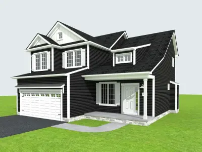 Cape Cod House 19 3D model