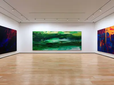 Art Museum Gallery Interior 1 - Textured Low-poly 3D model