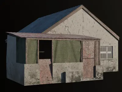 Old House 02  Low-poly 3D model