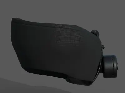 Gas mask respirator scifi futuristic 3d Artist  Low-poly 3D model