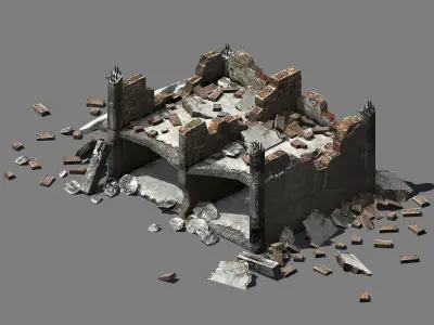 The future world - street waste 06 3D model
