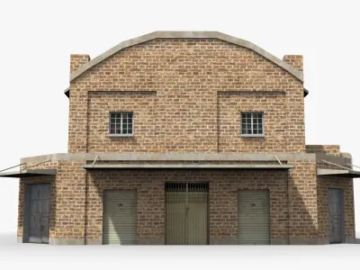 Factory xx26 Low-poly 3D model