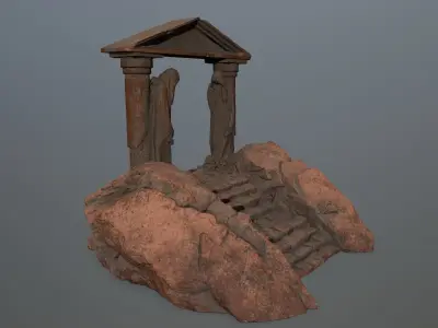 Souls  Gate Low-poly 3D model