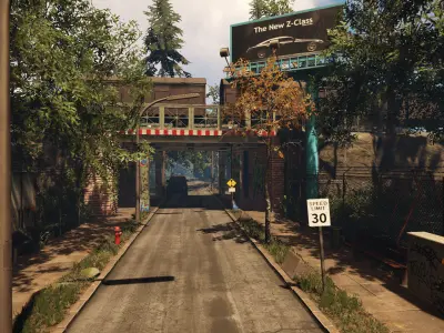 Low-Poly Train Bridge Pack Low-poly 3D model