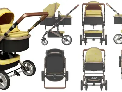 Baby Stroller 3D model