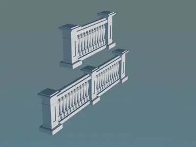 Classic Balustrade 3D print model