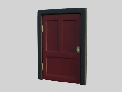 Cartoon Door 11a 3D model
