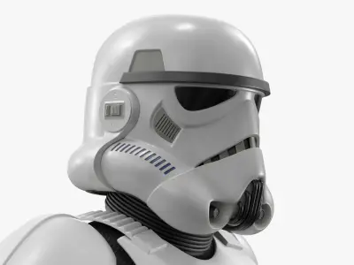  Star Wars Imperial Stormtrooper with Blaster Rifle Standing Pose 