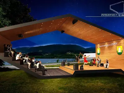 multi purpose pavilion Free low-poly 3D model