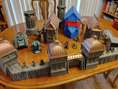 Vase Mode Terrain - Fortress Monastery 1 3D print model
