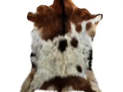 European Rug Cowhide 15 3D model