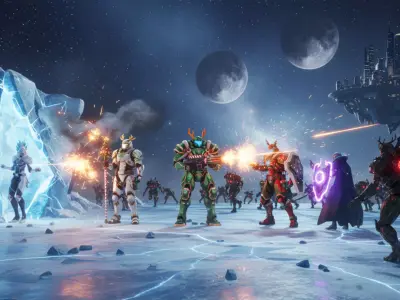 Christmas Sci-Fi Warrior Pack  6 Festive Battle Heroes 3D model