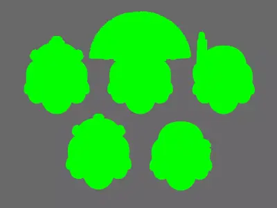 Space Knights V5 Defiance Helmets 3D print model