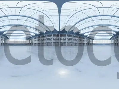 HDRI - Industrial Hall Interior 1 Texture