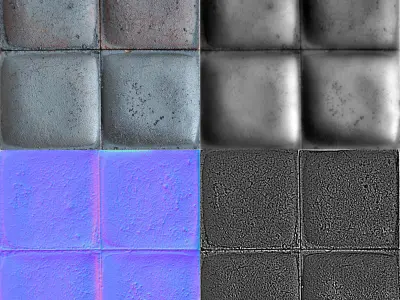 concrete tile set 01   Texture