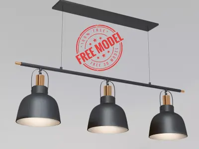 Pendant Light 003 Free 3D model