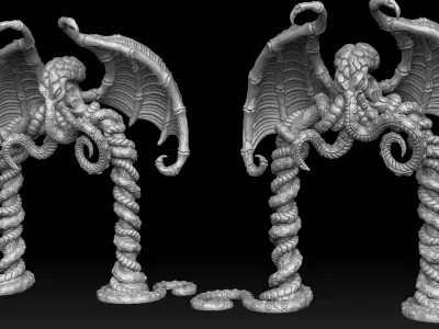 Ancient cthulhu portal arch 3d print 3D print model