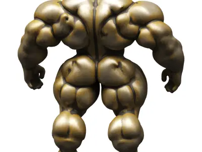 Strong Robot Low-poly 3D model