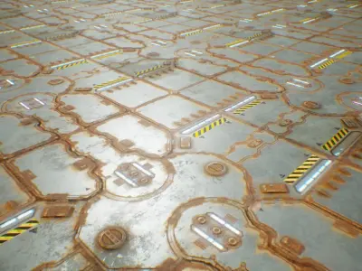 PBR Sci-Fi Spaceship Texture 26 Low-poly 3D model