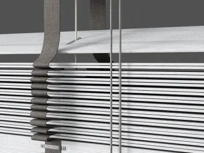 Wooden blinds Set 27 3D model