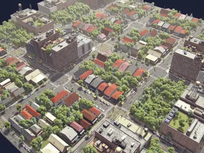 Realistic Realistic Unity City 4 Low-poly 3D model