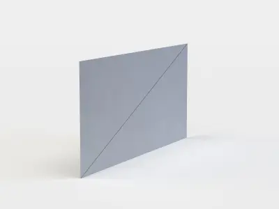 Graffiti painting Low-poly 3D model