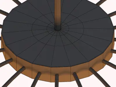 Sputnik Chandelier 3D model