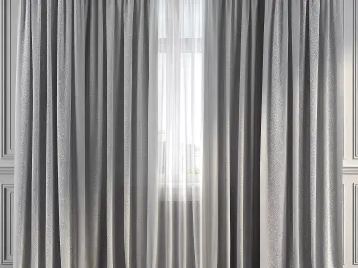 Curtain Set 246 3D model