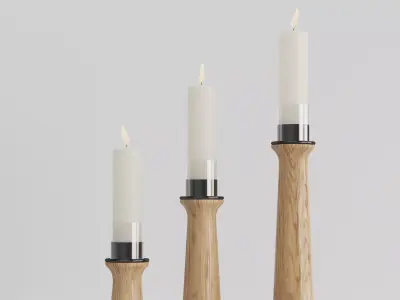 Dania Candlestick 3D model