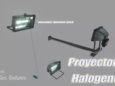 Halogen Projector  3D model