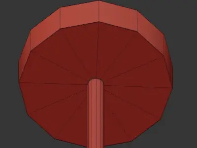 Lightmaker four light chandelier in brass with glass shades 3D model