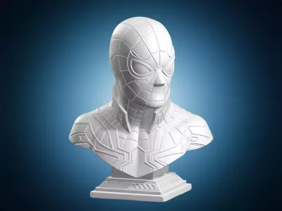 Spiderman Bust Sculpture 3D print model