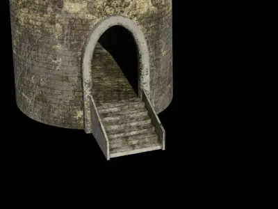 Tower 3D model textures 4K PBR -UE4 Low-poly 3D model